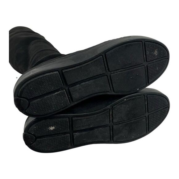 Stuart Weitzman Size 5 Playtime OTK Over The Knee Boots Black Suede Minimalist - Picture 6 of 8